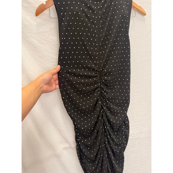 Michael Kors Womens Glistening Rhinestones Mini‎ Cocktail and Party Dress Large - Picture 4 of 6